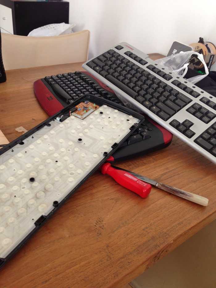 Tearing keyboard apart